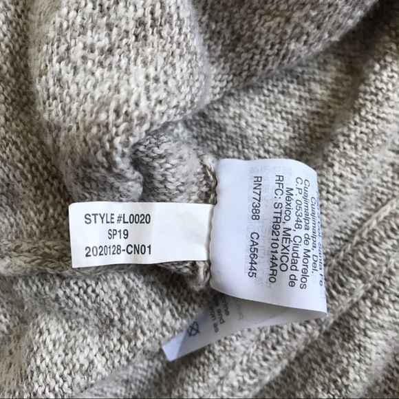 Madewell Knot-Front Sweater Tee in Marled Slate XL - Picture 9 of 9